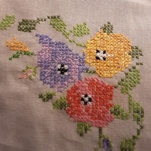 100% Baumwolle 31x31 Crossstitched Table Square